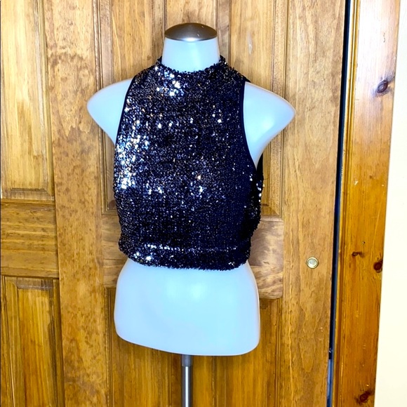 Forever 21 Tops - Sparkly Sequined Party Crop Top- Small